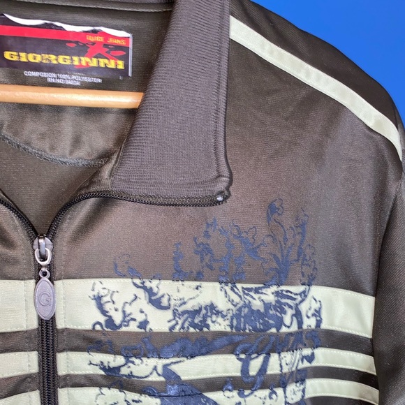 Giorginni army green jacket with stripes - Picture 8 of 8